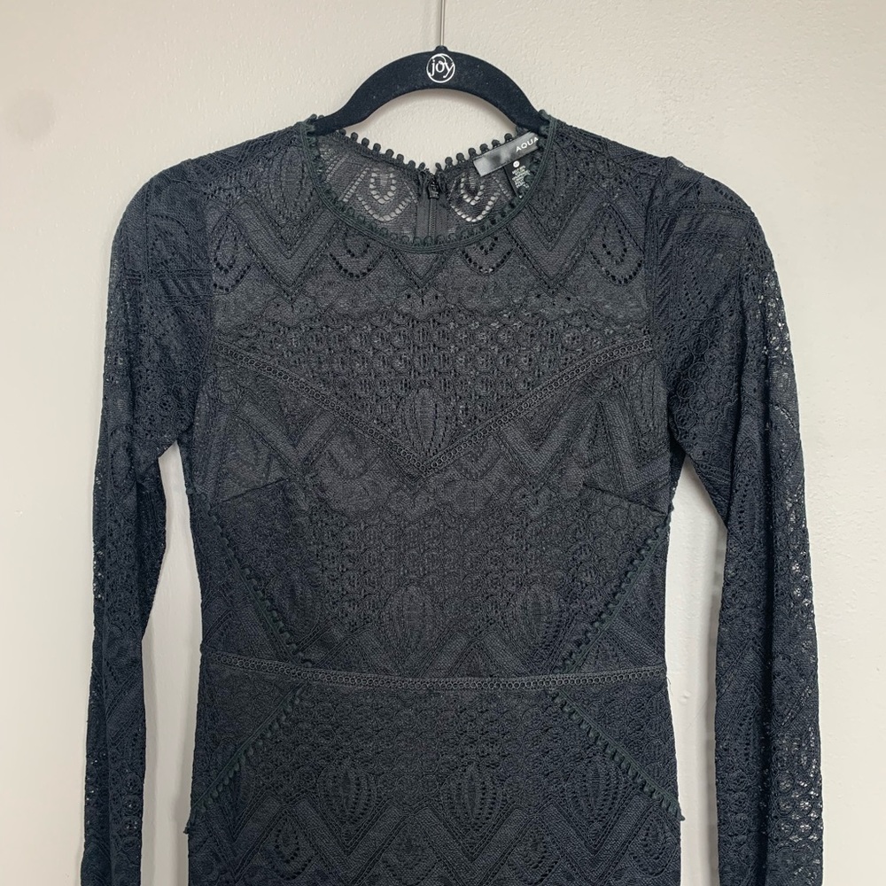 AQUA Black Lace Dress from Bloomingdale’s